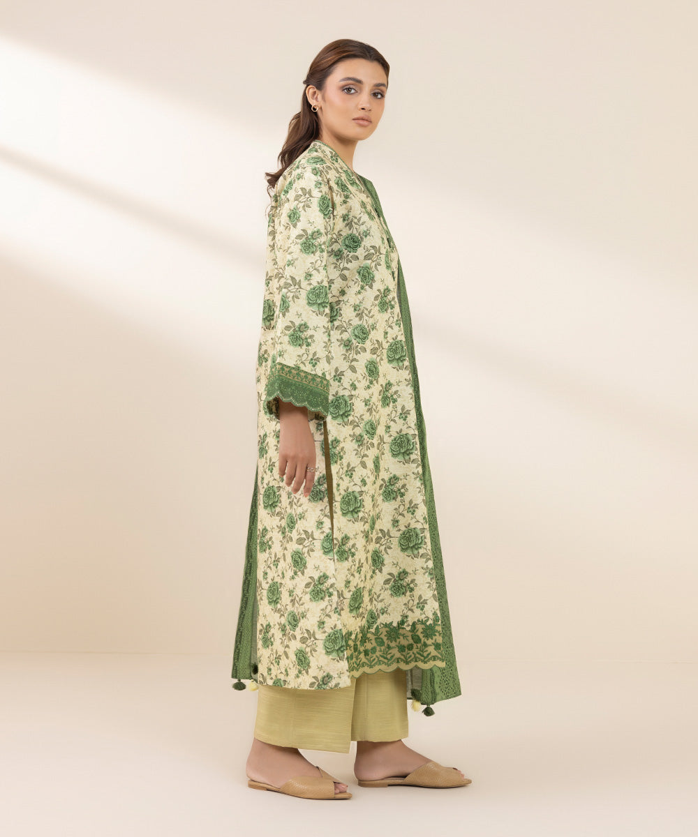 Sapphire 3 Piece Custom Stitched Suit - Green - LB288668