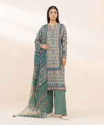 Libasco Sapphire 3 Piece Custom Stitched Suit - Green - LB288672