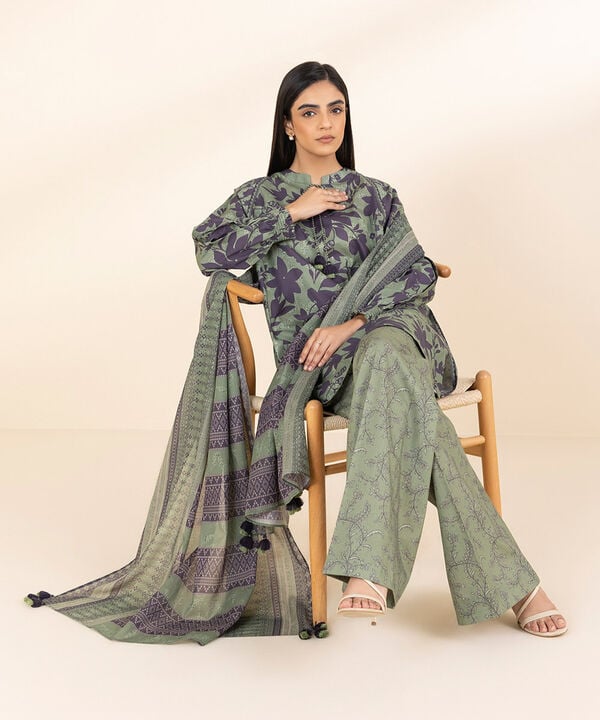 Sapphire 3 Piece Custom Stitched Suit - Green - LB29283