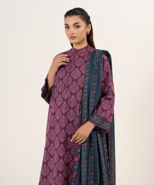 Sapphire 3 Piece Custom Stitched Suit - Maroon - LB30698