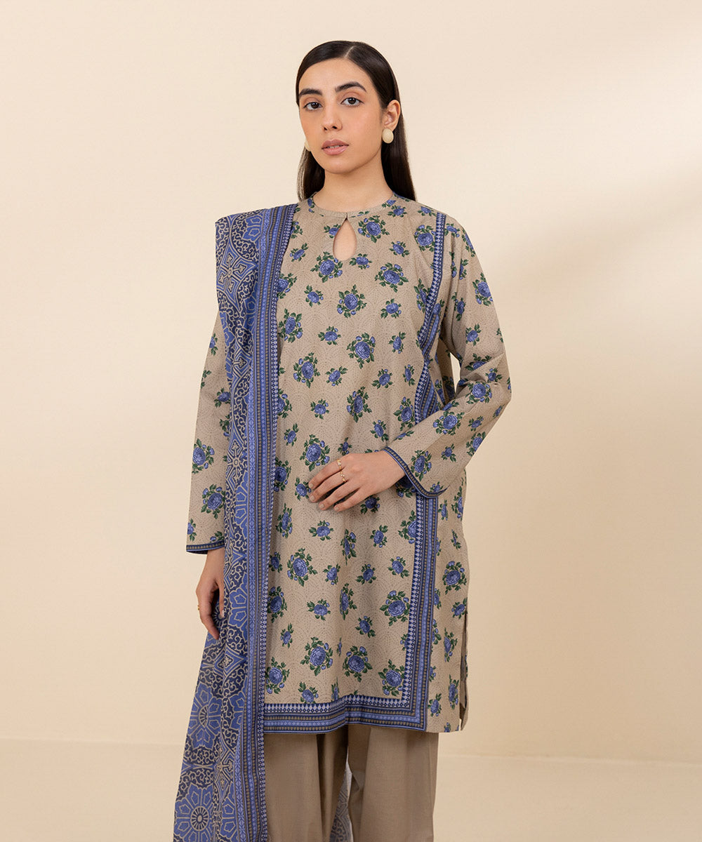 Sapphire 3 Piece Custom Stitched Suit - Beige - LB287514