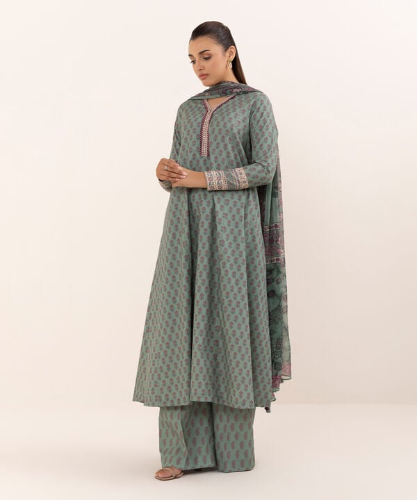 Sapphire 3 Piece Custom Stitched Suit - Green - LB30748