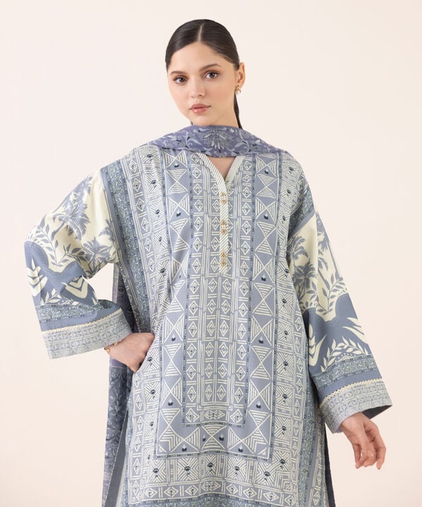 Sapphire 3 Piece Custom Stitched Suit - Grey - LB30710