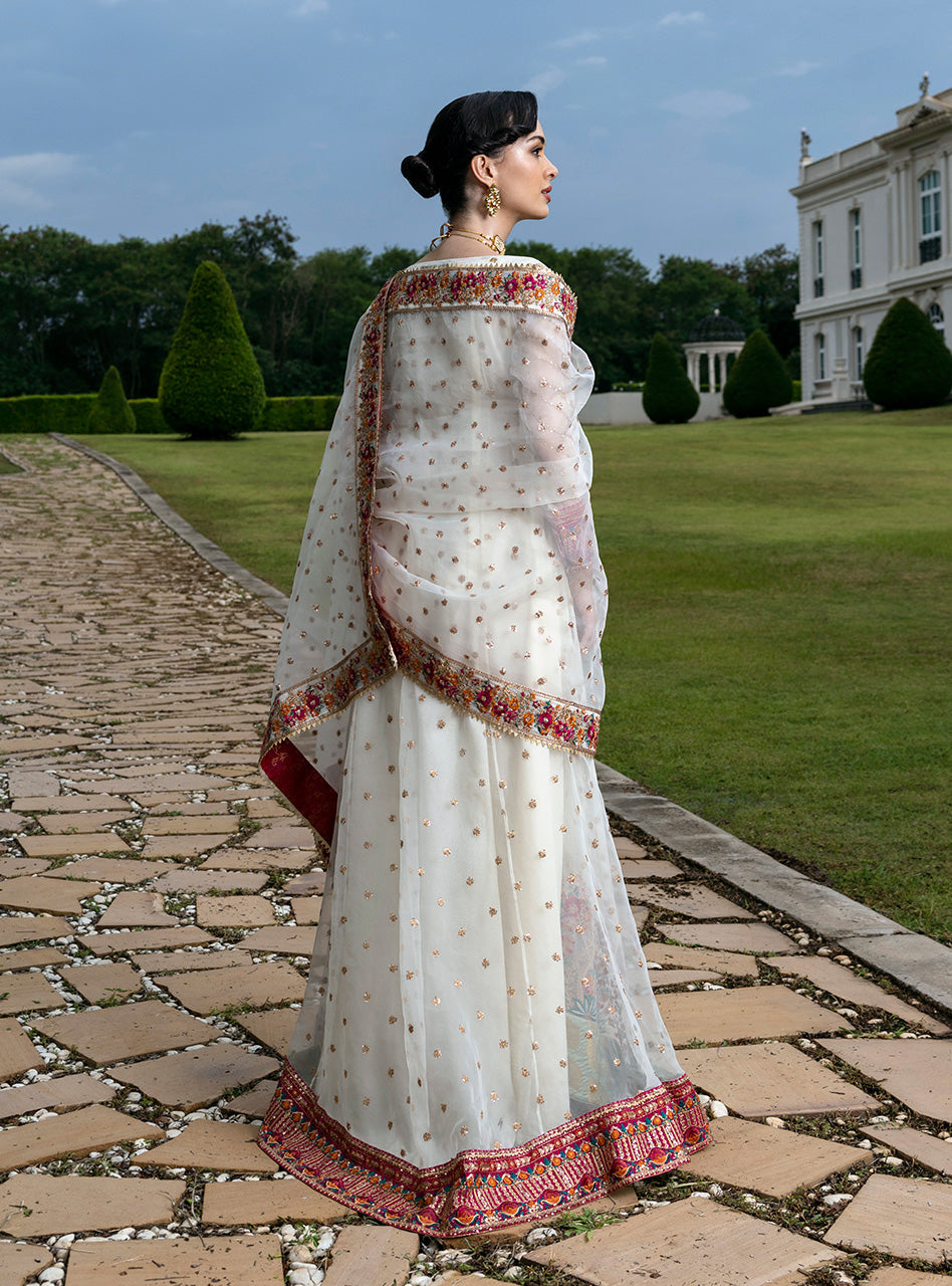 Zainab Chottani 3 Piece Custom Stitched Suit - Off-White - LB288926