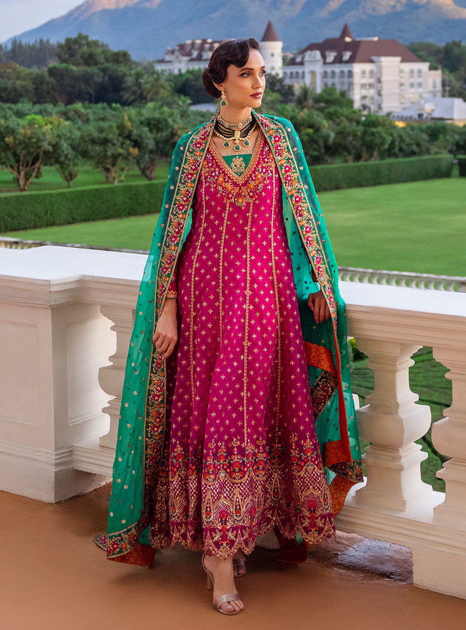 Libasco Zainab Chottani 3 Piece Custom Stitched Suit - Pink - LB288929