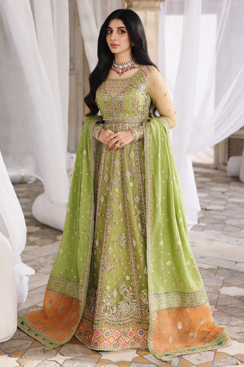 Qalamkar 3 Piece Custom Stitched Suit - Green - LB31522