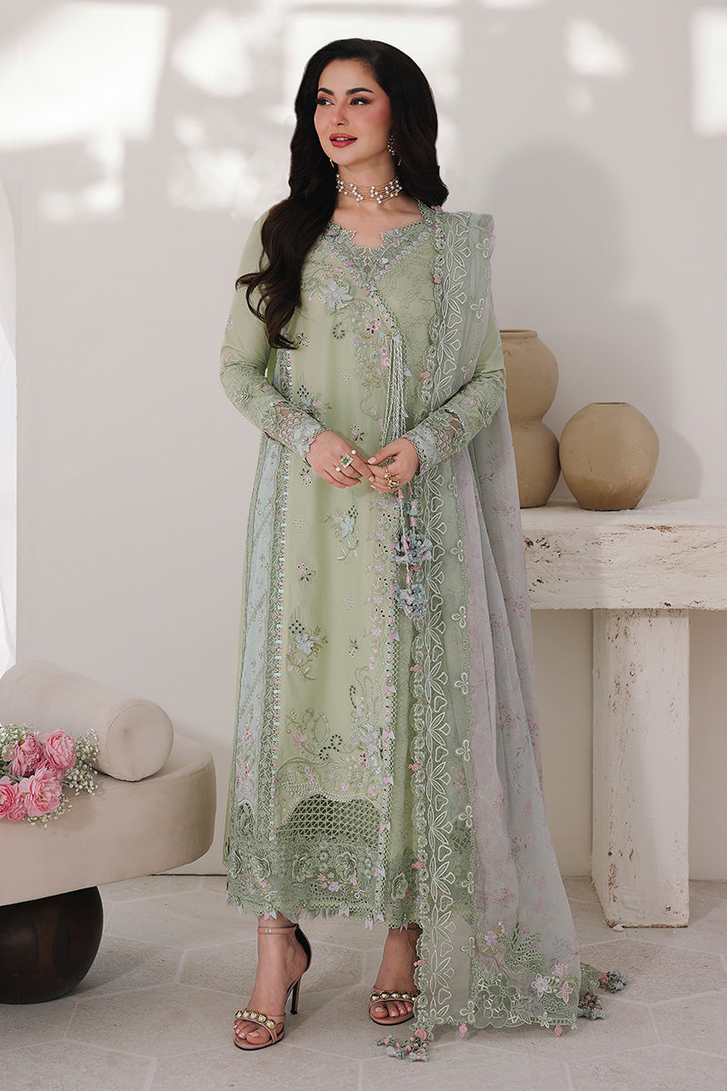 Qalamkar 3 Piece Custom Stitched Suit - Green - LB31531