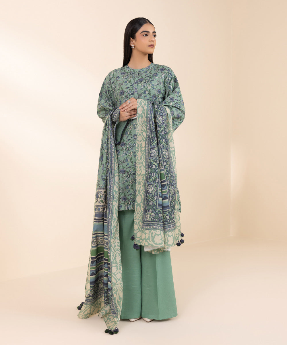 Libasco Sapphire 2 Piece Custom Stitched Suit - Green - LB288524