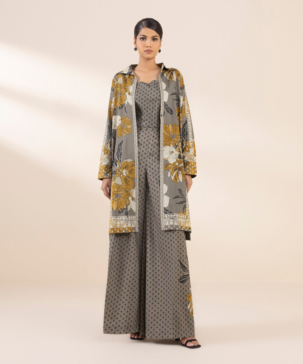 Sapphire 2 Piece Custom Stitched Suit - Gray - LB289260