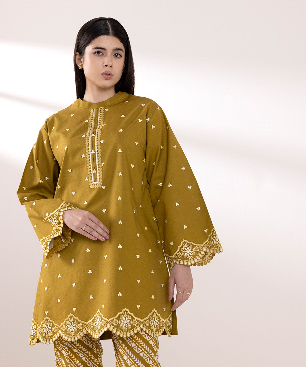 Sapphire 2 Piece Custom Stitched Suit - Mustard - LB287563