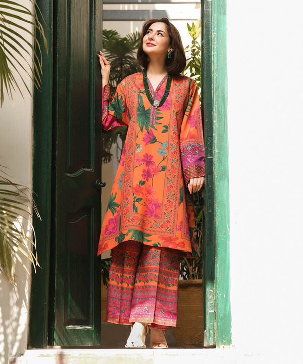 Sapphire 2 Piece Custom Stitched Suit - Orange - LB29574