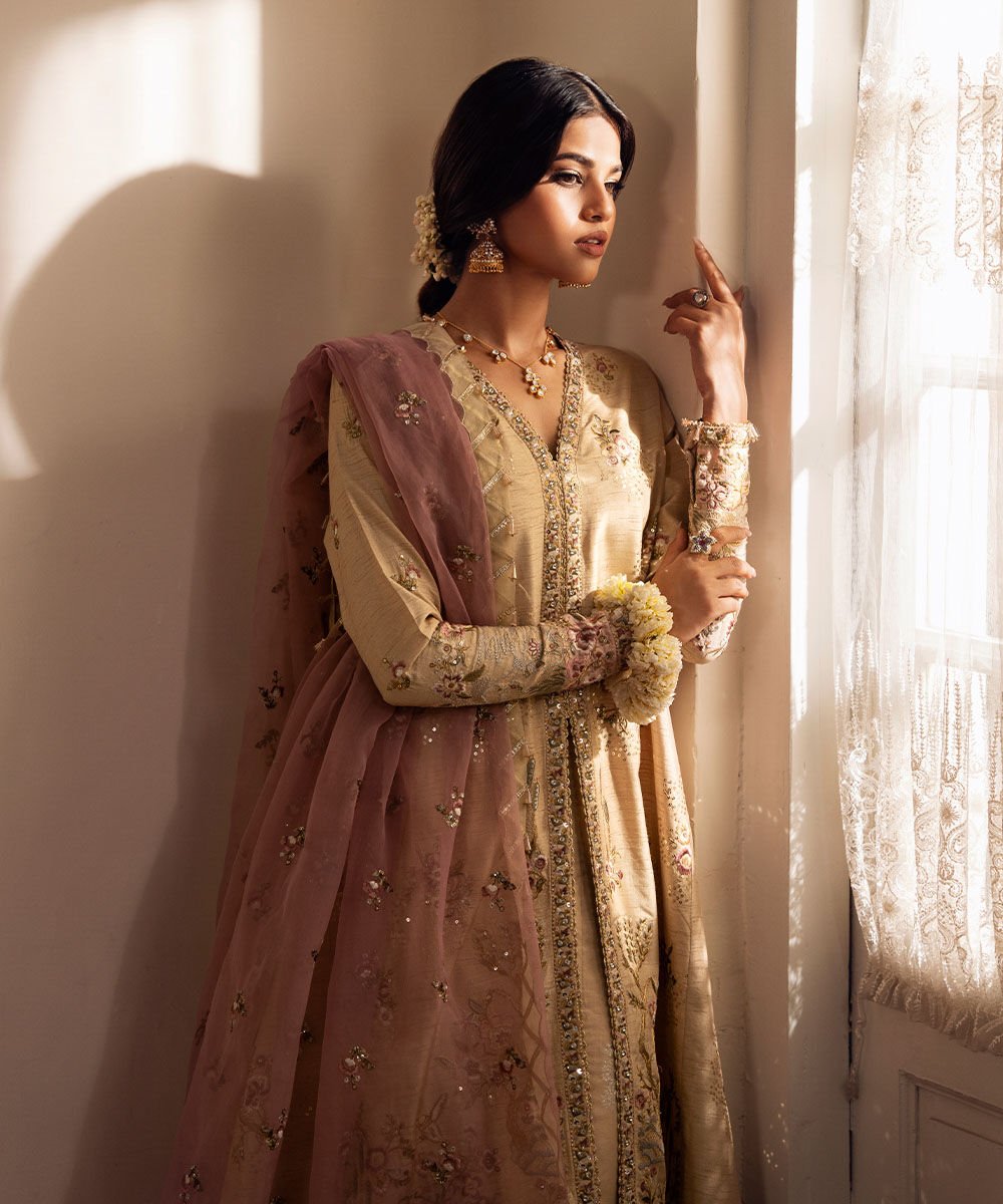 Sapphire 3 Piece Custom Stitched Suit - Beige - LB30163