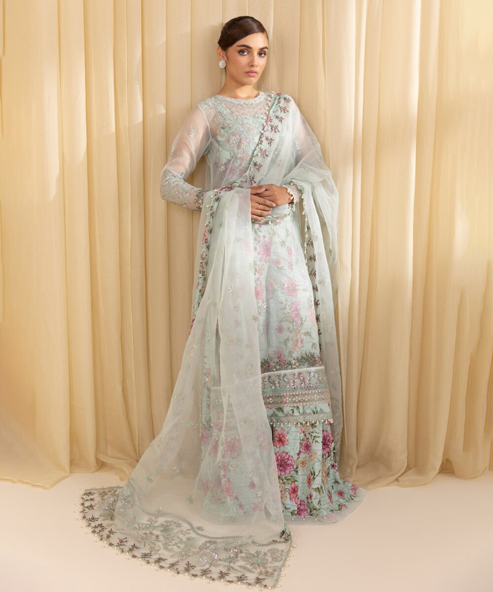 Sapphire 3 Piece Custom Stitched Suit - Aqua - LB30186