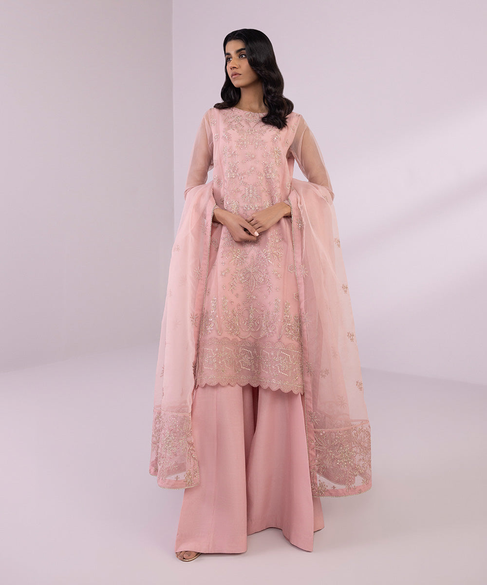 Sapphire 3 Piece Custom Stitched Suit - Pink - LB287186