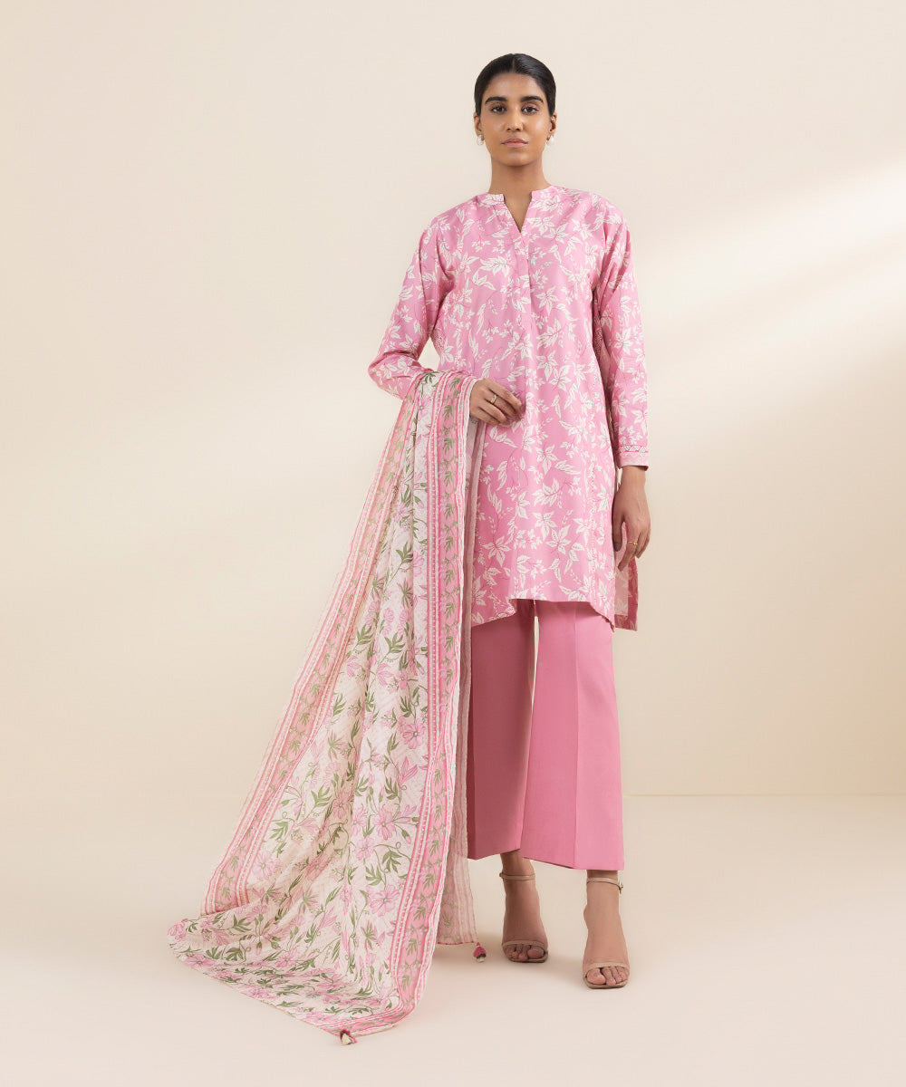 Sapphire 3 Piece Custom Stitched Suit - Pink - LB287536