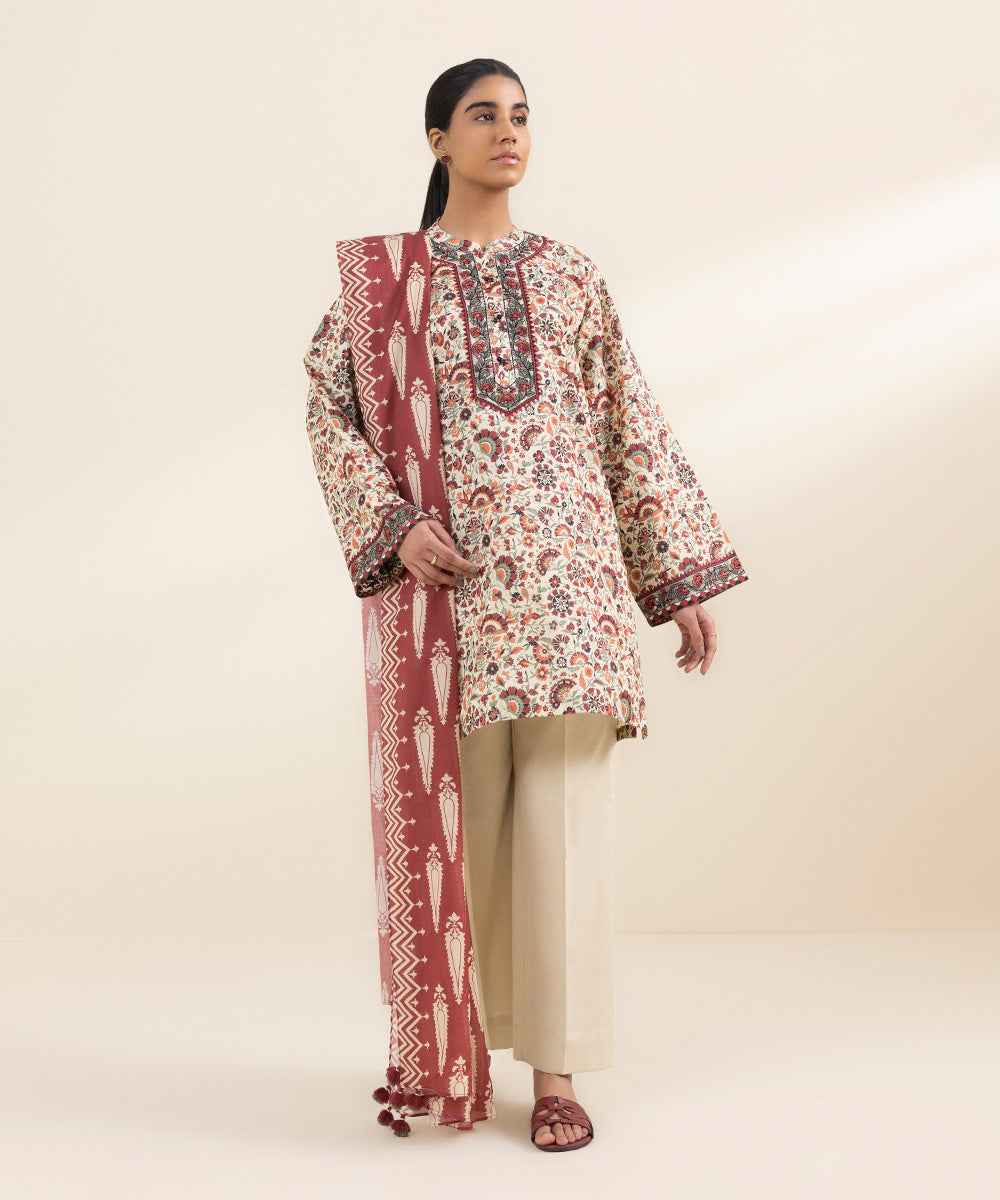 Sapphire 3 Piece Custom Stitched Suit - Beige - LB287790