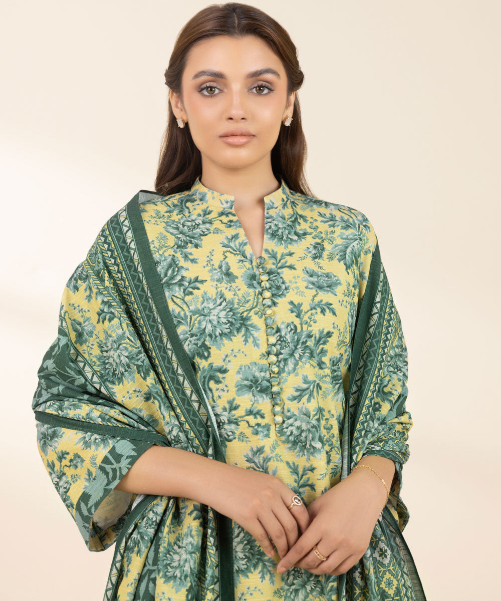 Libasco Sapphire 3 Piece Custom Stitched Suit - Green - LB288674