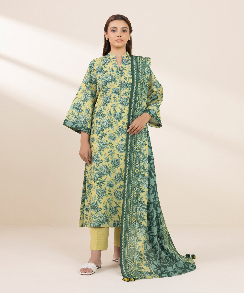 Sapphire 3 Piece Custom Stitched Suit - Green - LB288674