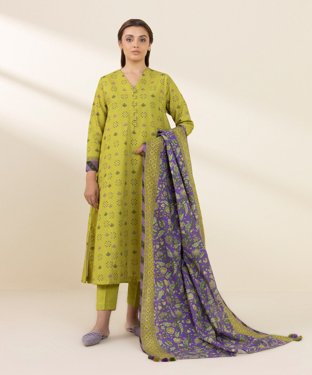 Sapphire 3 Piece Custom Stitched Suit - Green - LB288675