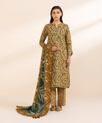 Libasco Sapphire 3 Piece Custom Stitched Suit - Mustard - LB288689