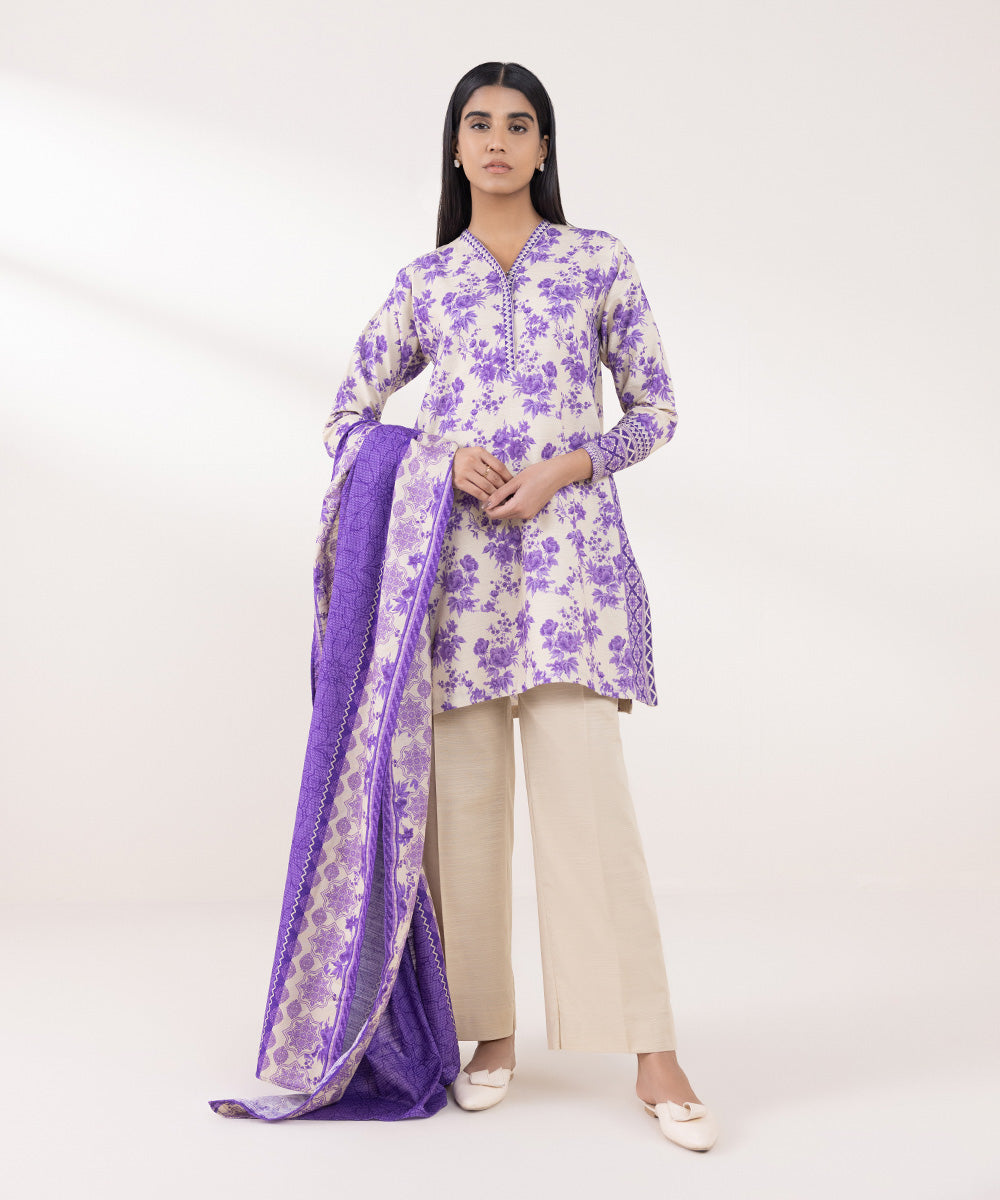 Sapphire 3 Piece Custom Stitched Suit - Purple - LB288744