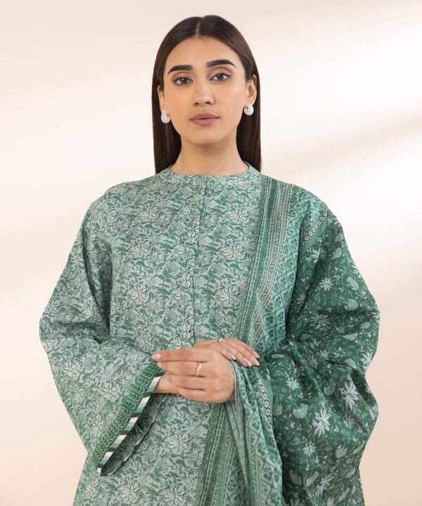 Sapphire 3 Piece Custom Stitched Suit - Green - LB29007