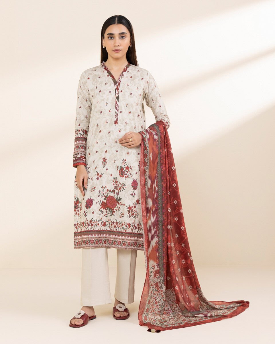 Sapphire 3 Piece Custom Stitched Suit - Off-White - LB30197