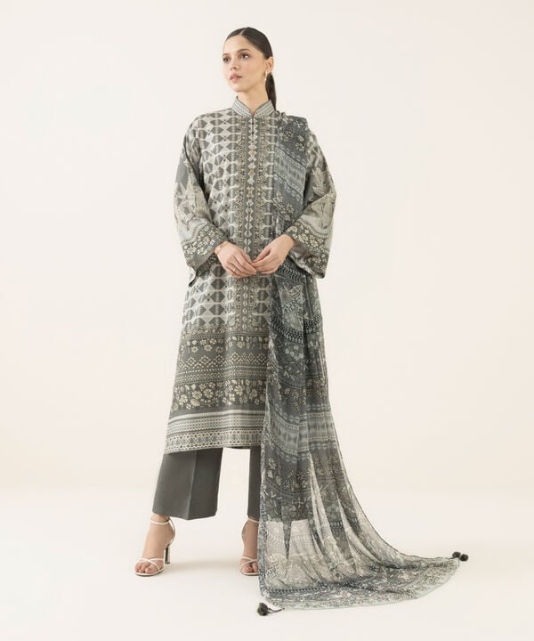 Sapphire 3 Piece Custom Stitched Suit - Off White - LB30727