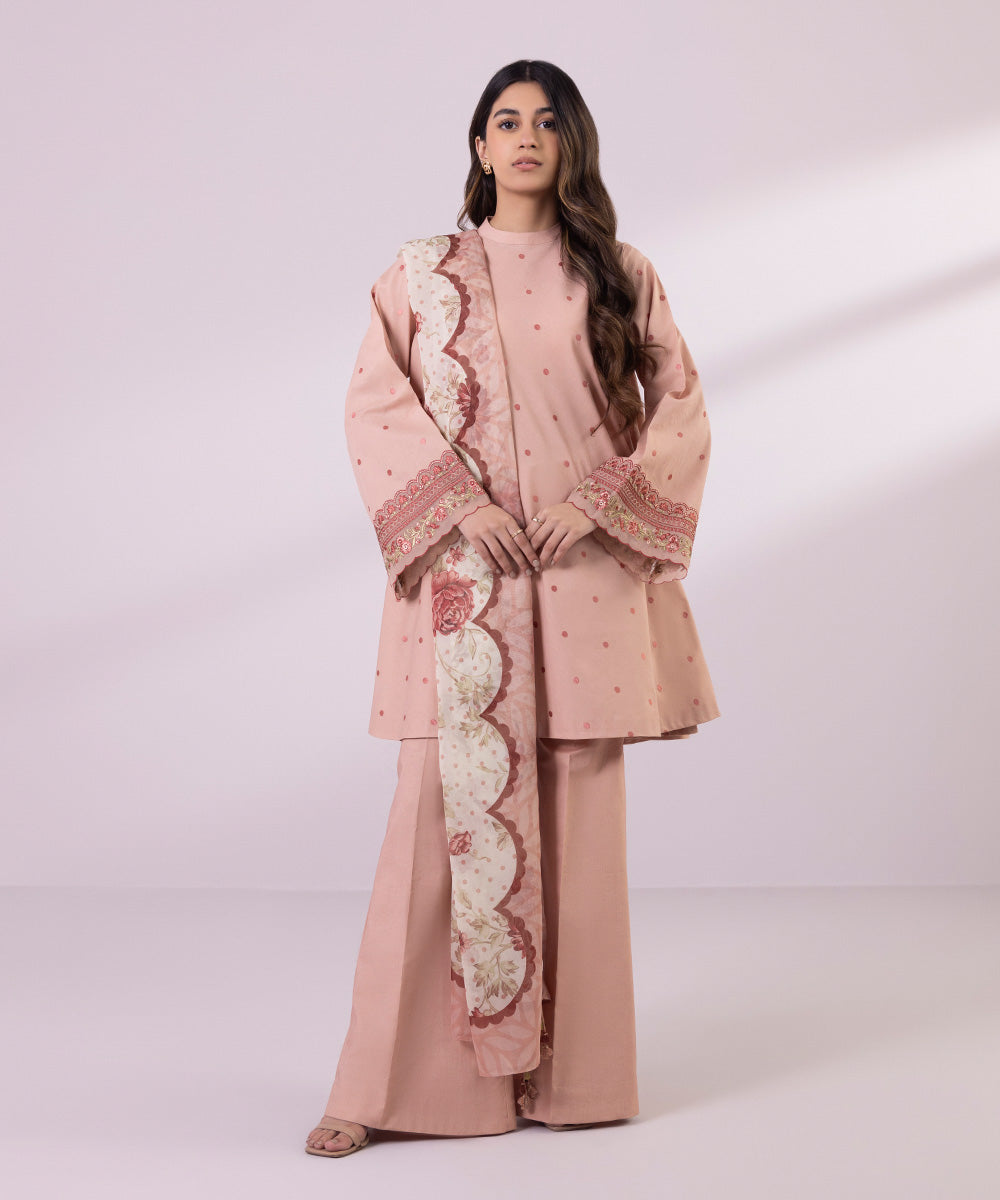 Sapphire 3 Piece Custom Stitched Suit - Pink - LB287127