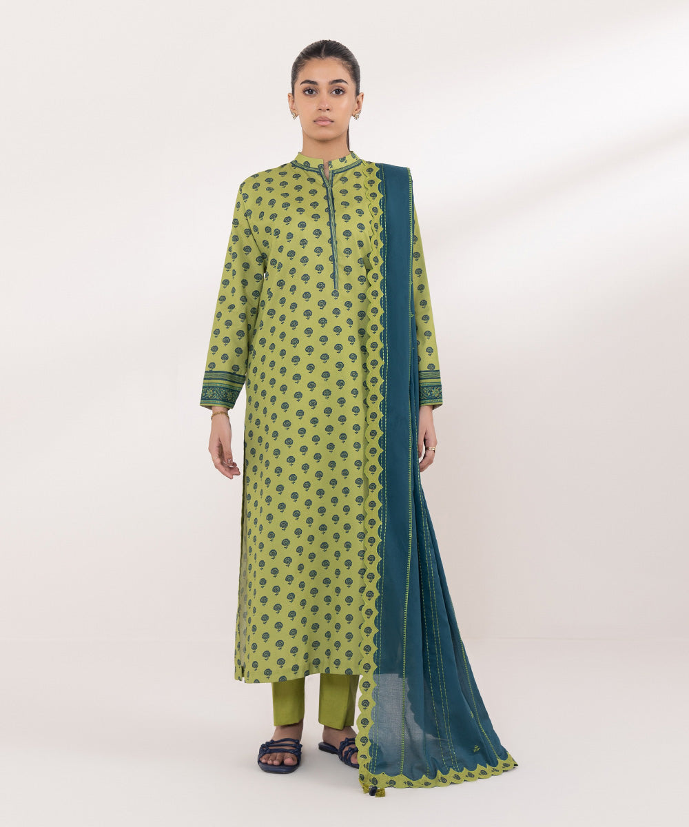 Sapphire 3 Piece Custom Stitched Suit - Green - LB287614