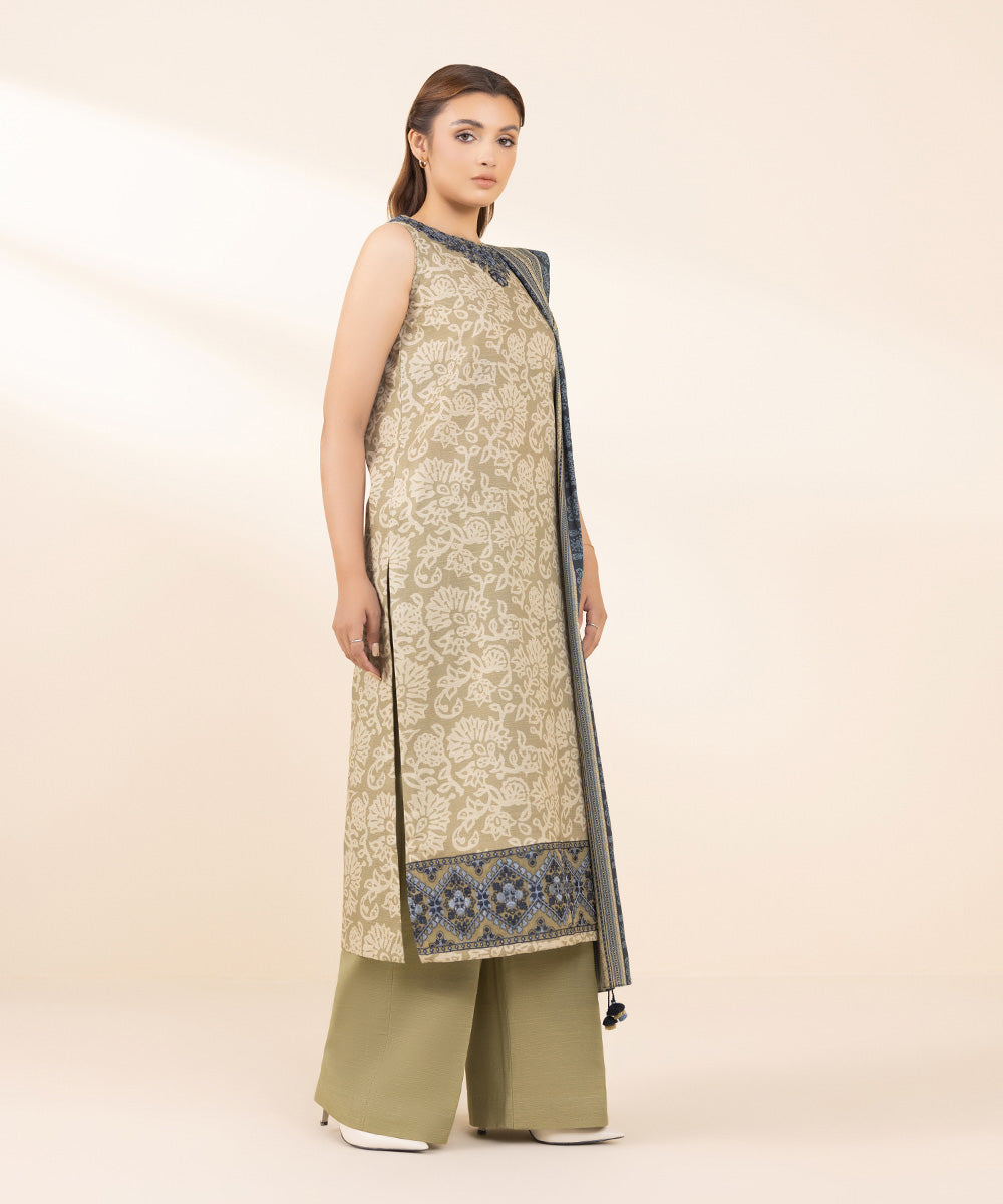 Sapphire 3 Piece Custom Stitched Suit - Green - LB288665