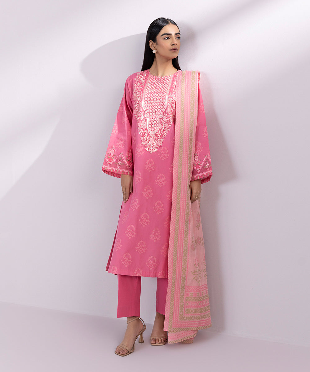 Sapphire 3 Piece Custom Stitched Suit - Pink - LB287220