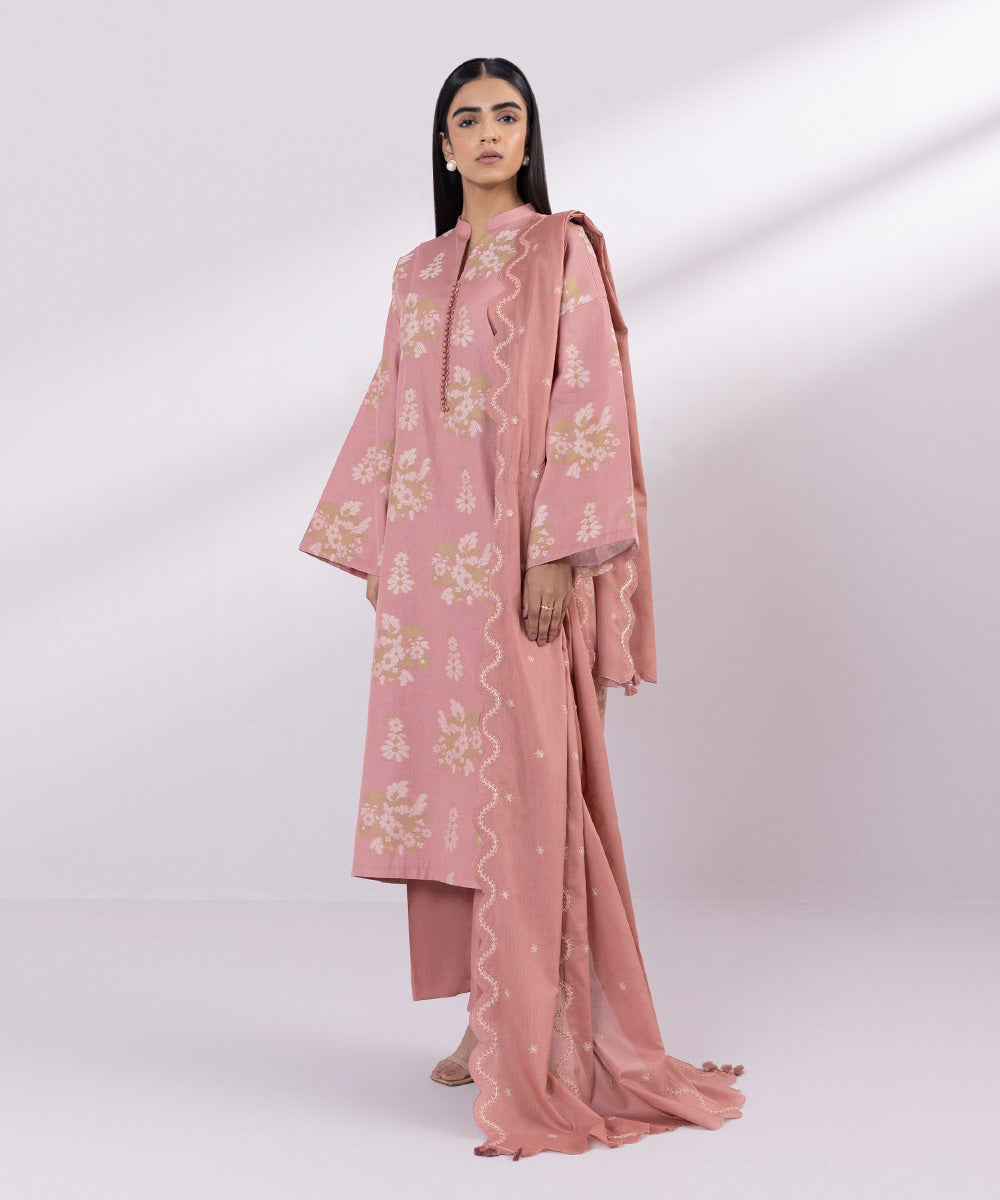 Sapphire 3 Piece Custom Stitched Suit - Pink - LB287154