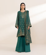 Libasco Sapphire 3 Piece Custom Stitched Suit - Green - LB288659