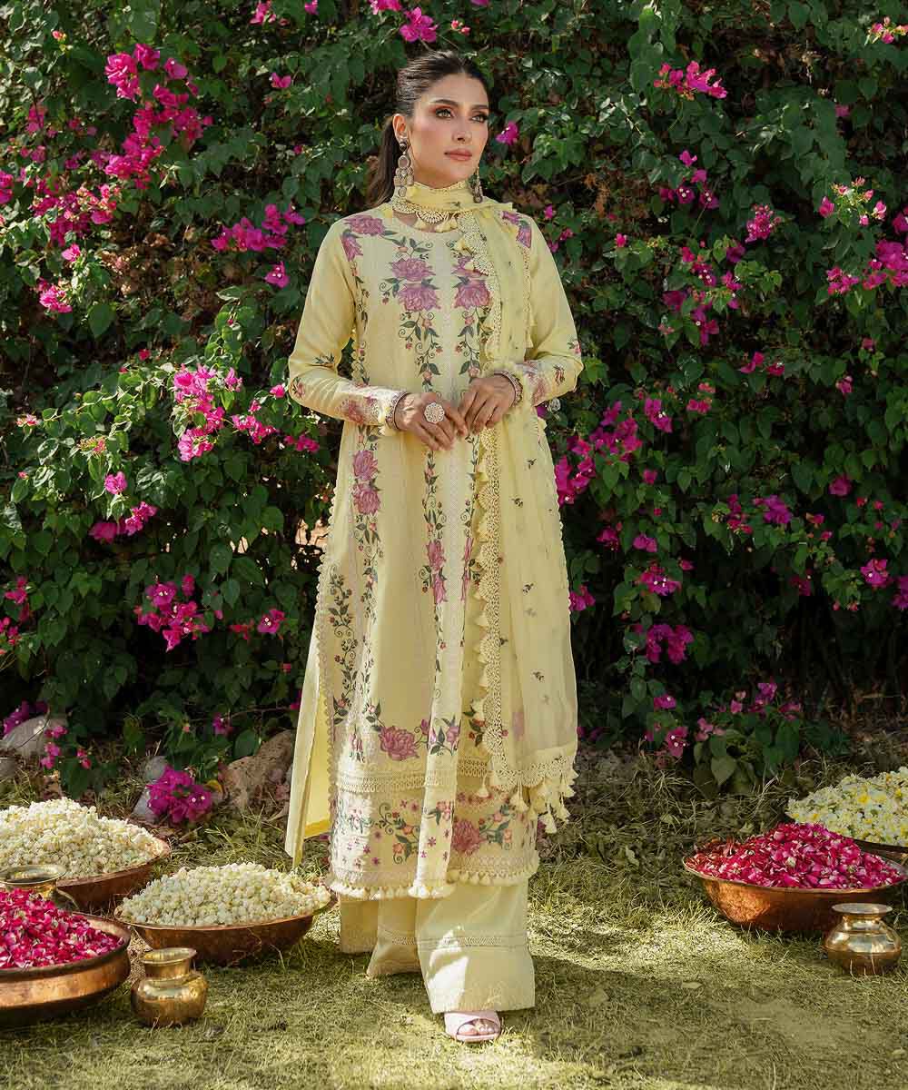 Sapphire 3 Piece Custom Stitched Suit - Yellow - LB30137