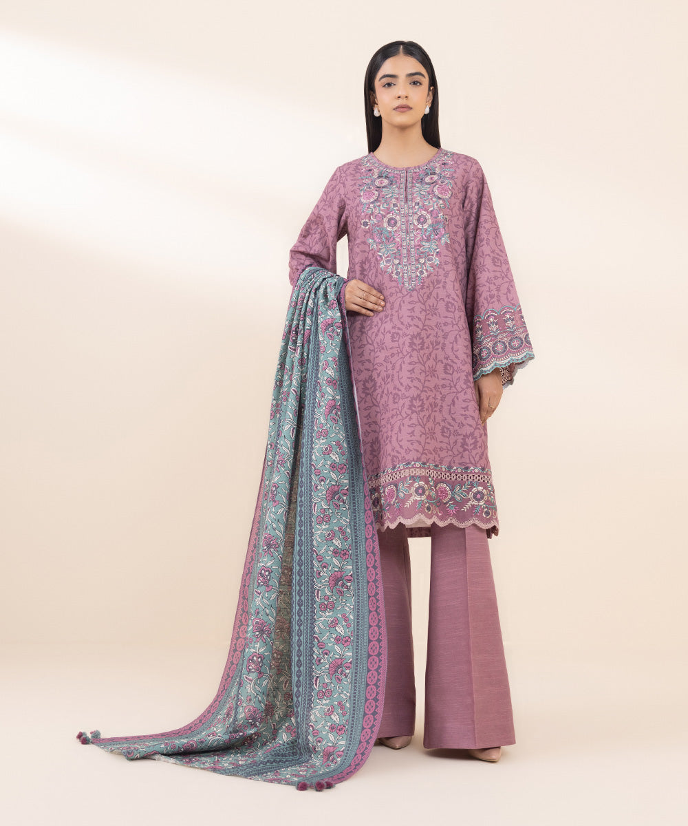 Libasco Sapphire 3 Piece Custom Stitched Suit - Pink - LB288717