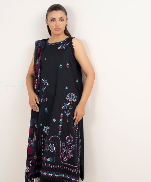 Sapphire 2 Piece Custom Stitched Suit - Black - LB30760