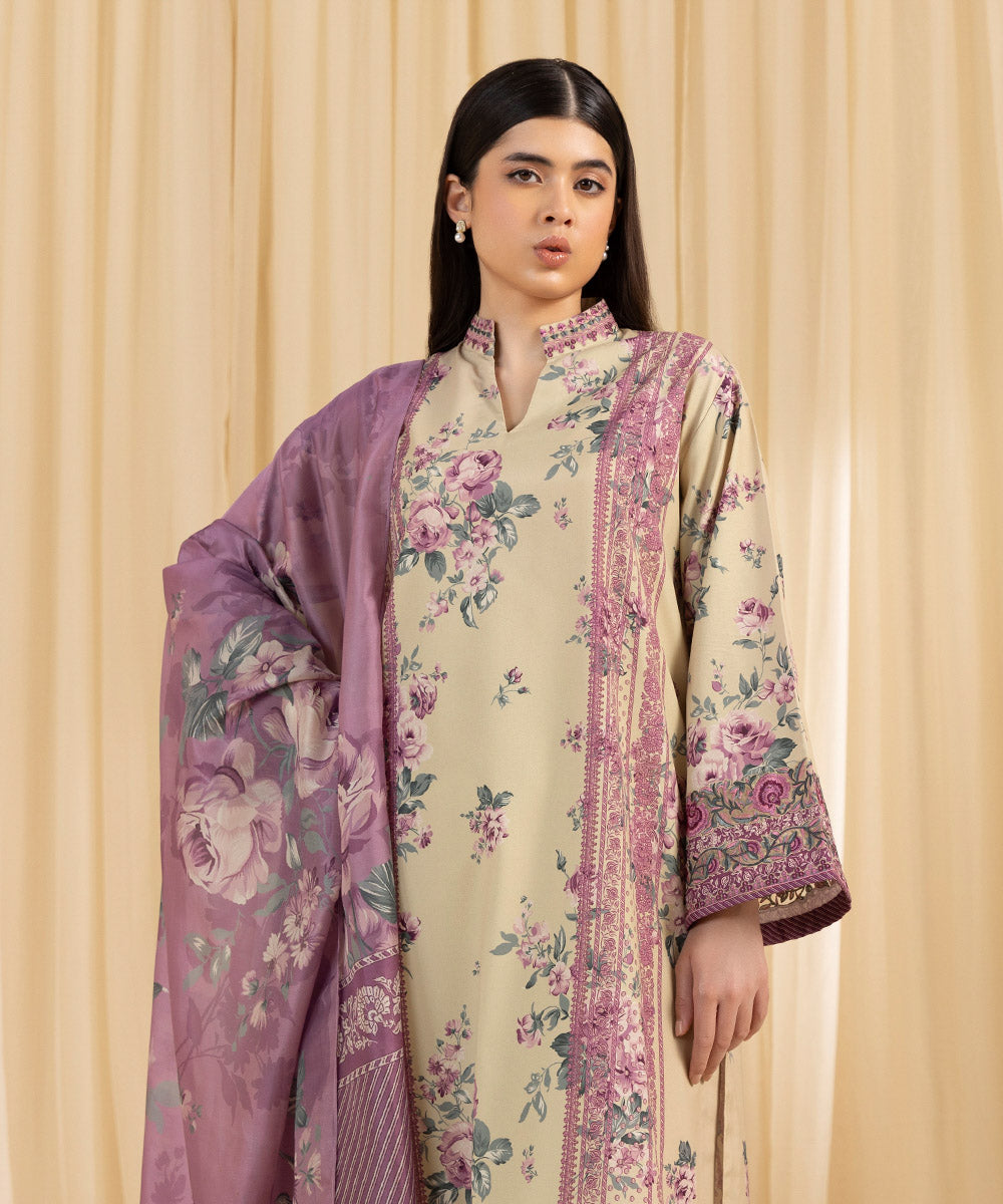 Sapphire 3 Piece Custom Stitched Suit - Beige - LB288145