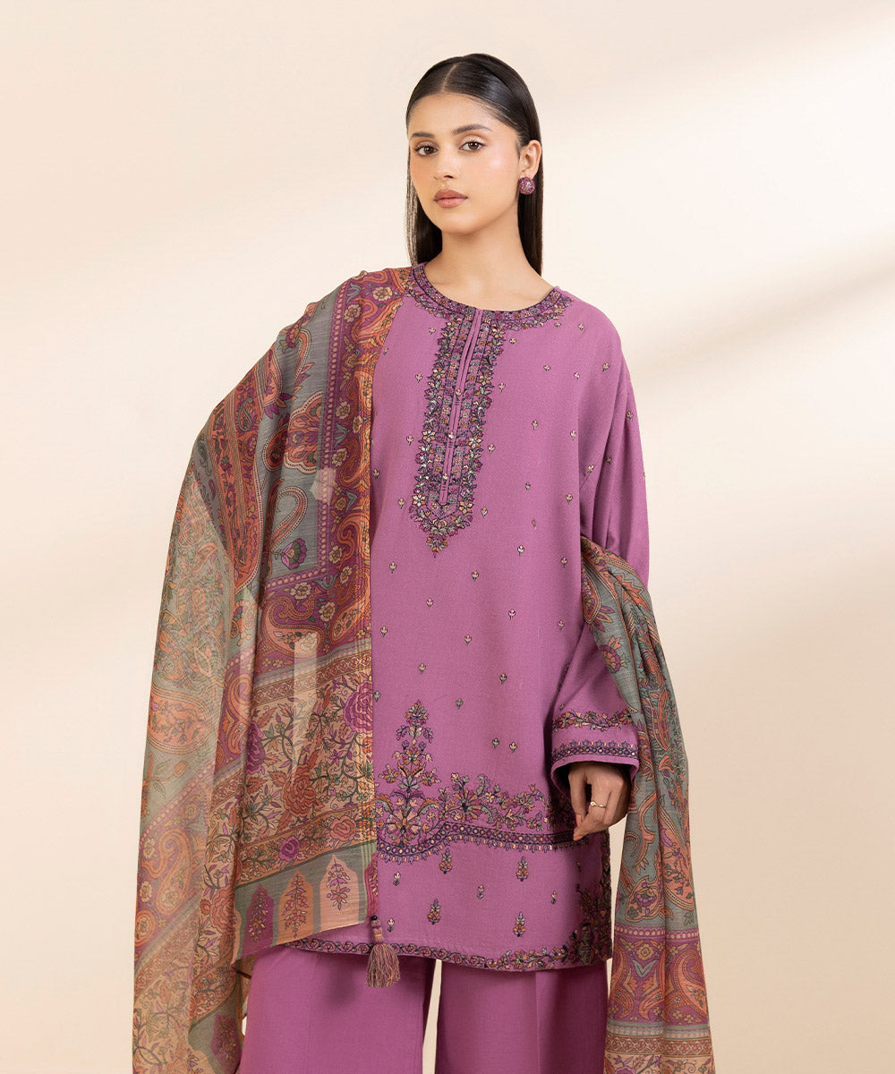 Sapphire 3 Piece Custom Stitched Suit - Purple - LB288738