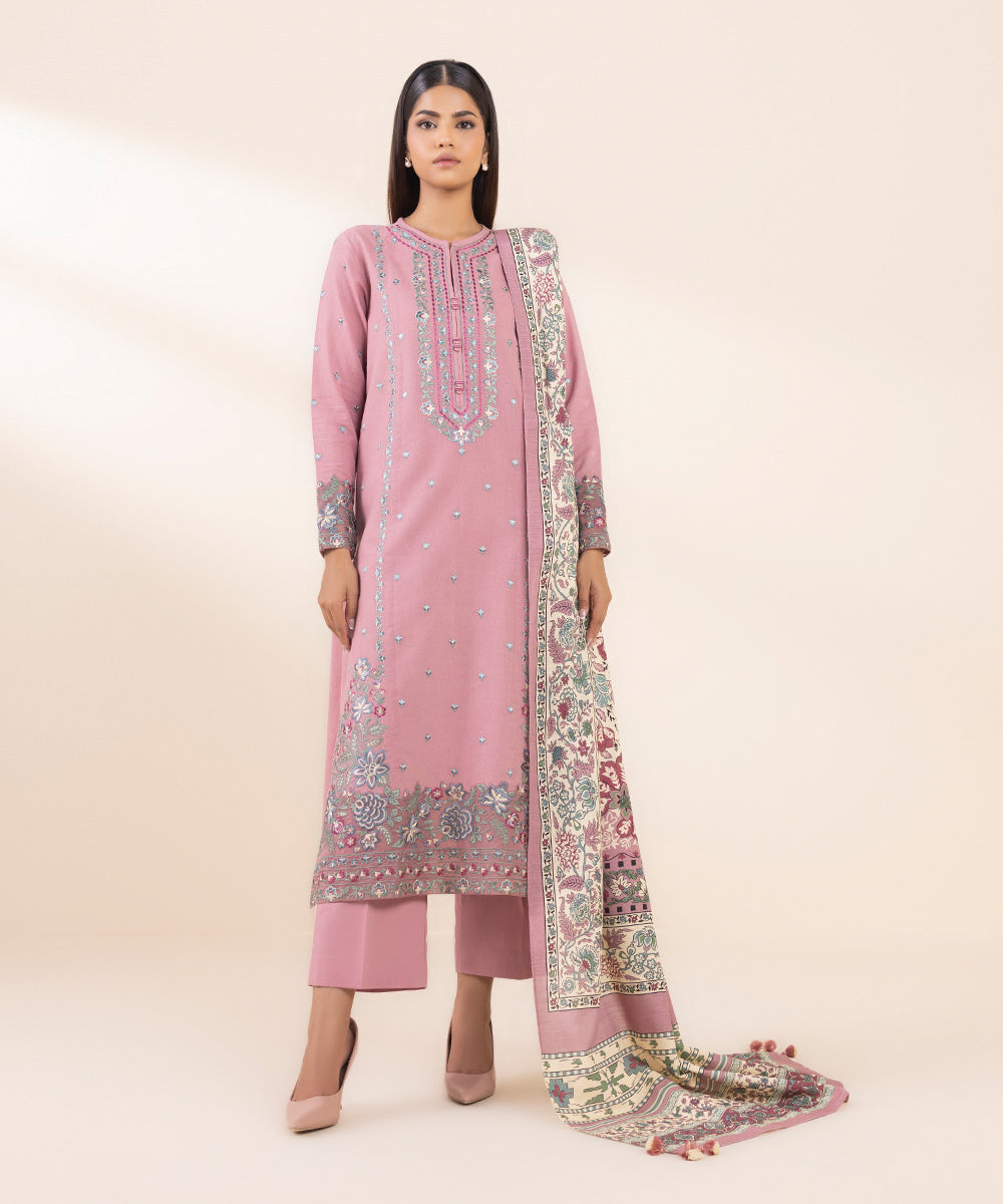 Sapphire 3 Piece Custom Stitched Suit - Pink - LB288710