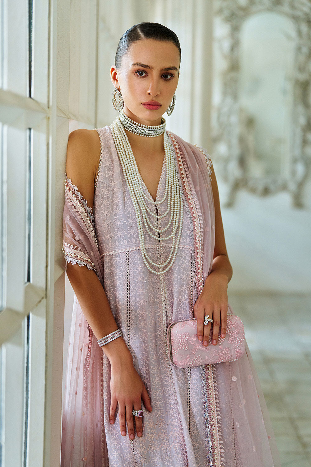 Sobia Nazir 3 Piece Custom Stitched Suit - Purple - LB31239