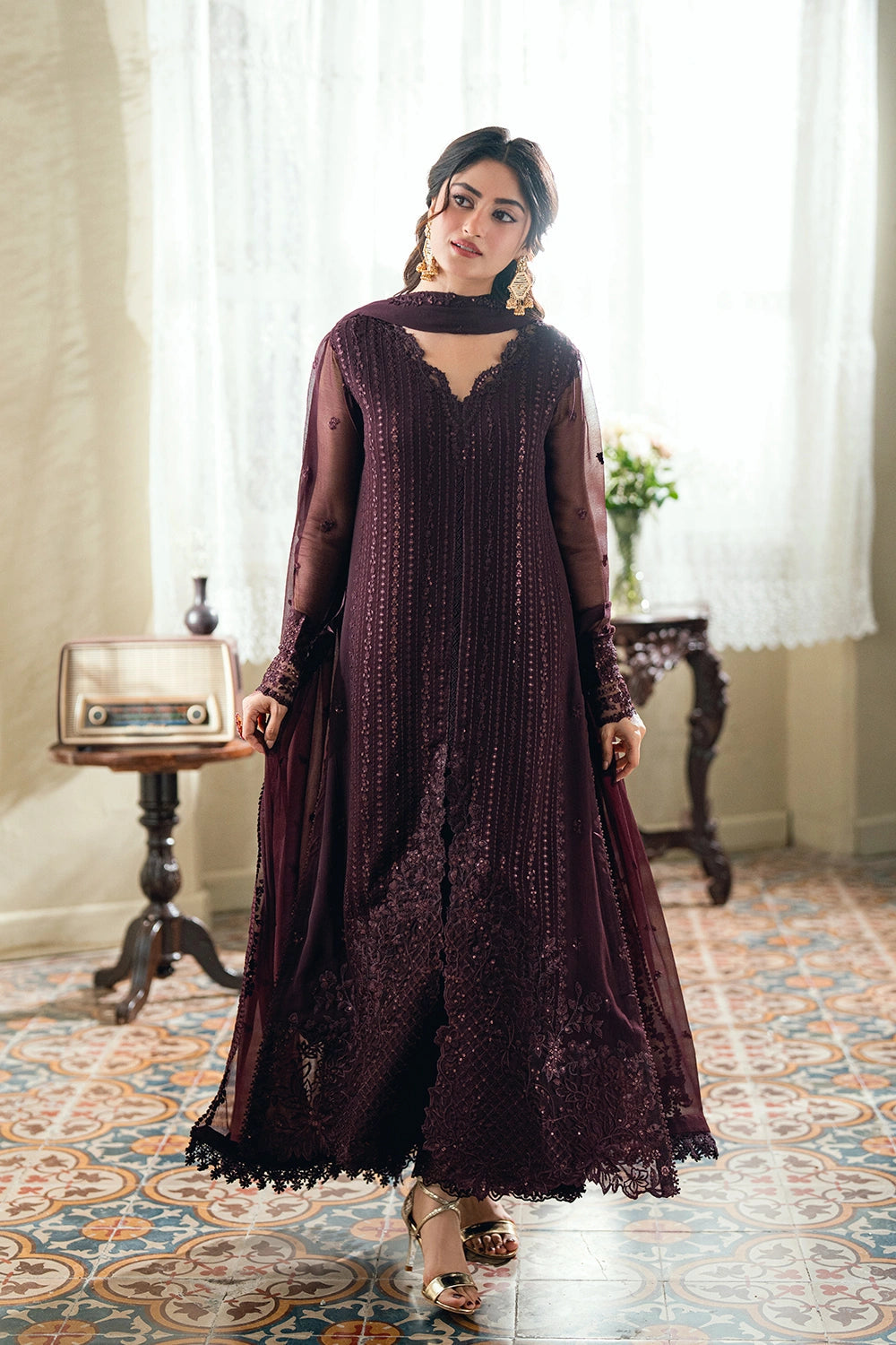 Azure 3 Piece Custom Stitched Suit - Purple - LB31150