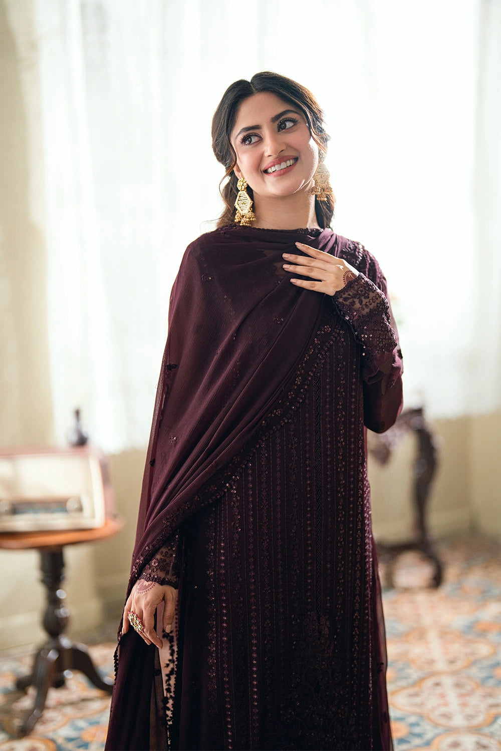 Azure 3 Piece Custom Stitched Suit - Purple - LB31150