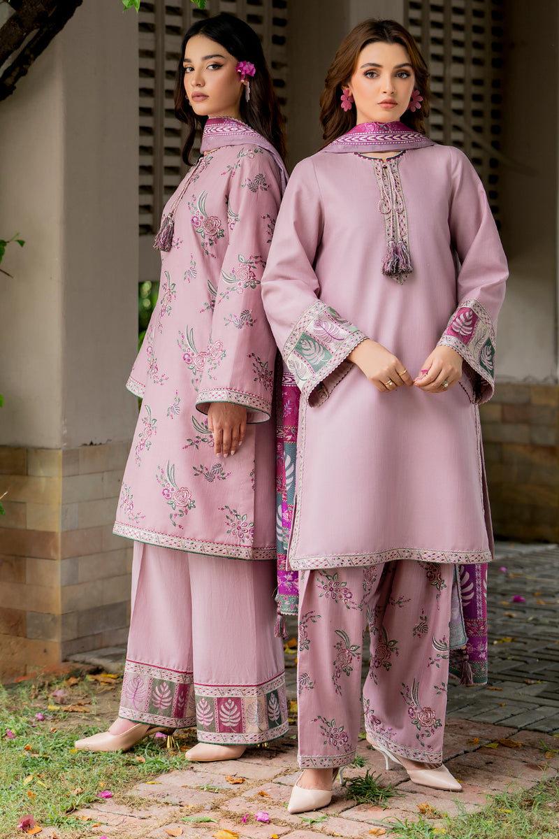 Jazmin 3 Piece Custom Stitched Suit - Pink - LB287942