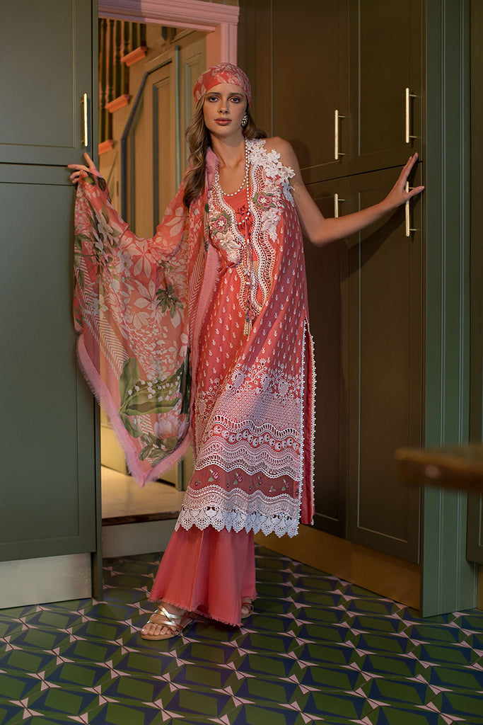 Sobia Nazir 3 Piece Custom Stitched Suit - Pink - LB285788