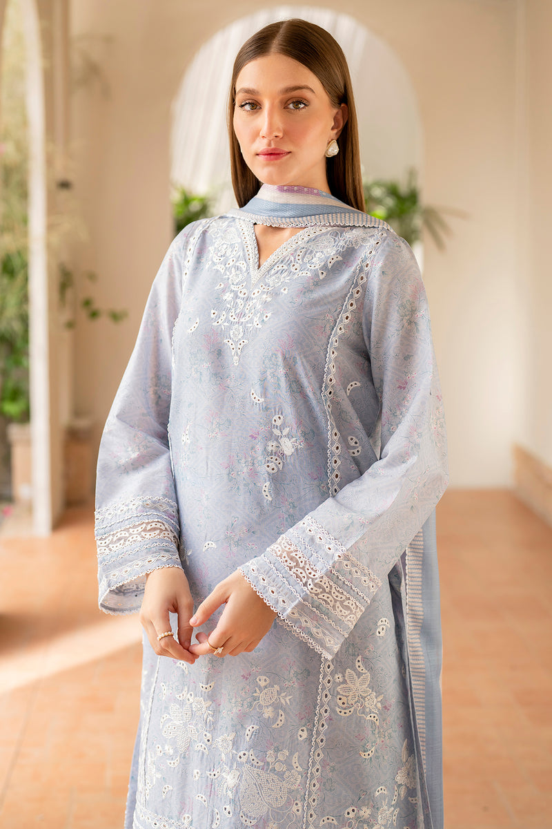 Jazmin 3 Piece Custom Stitched Suit - Blue - LB287322