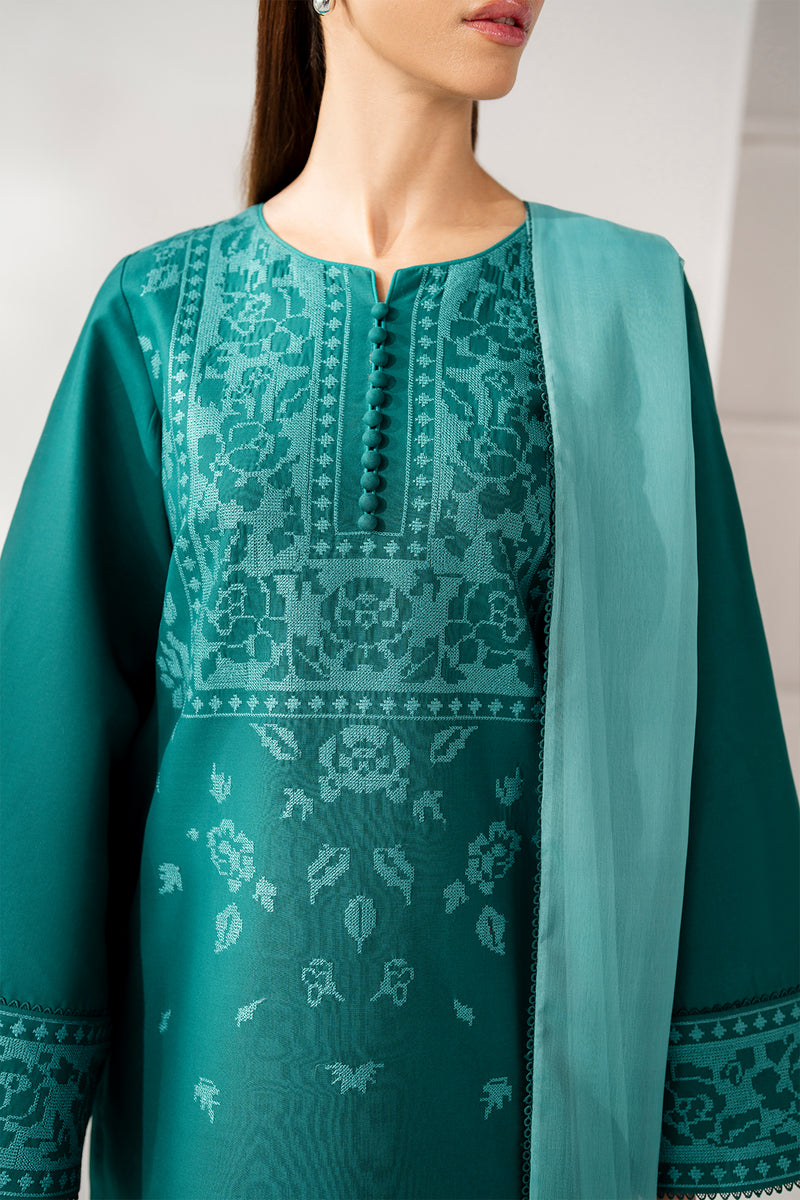 Jazmin 3 Piece Custom Stitched Suit - Blue - LB30643
