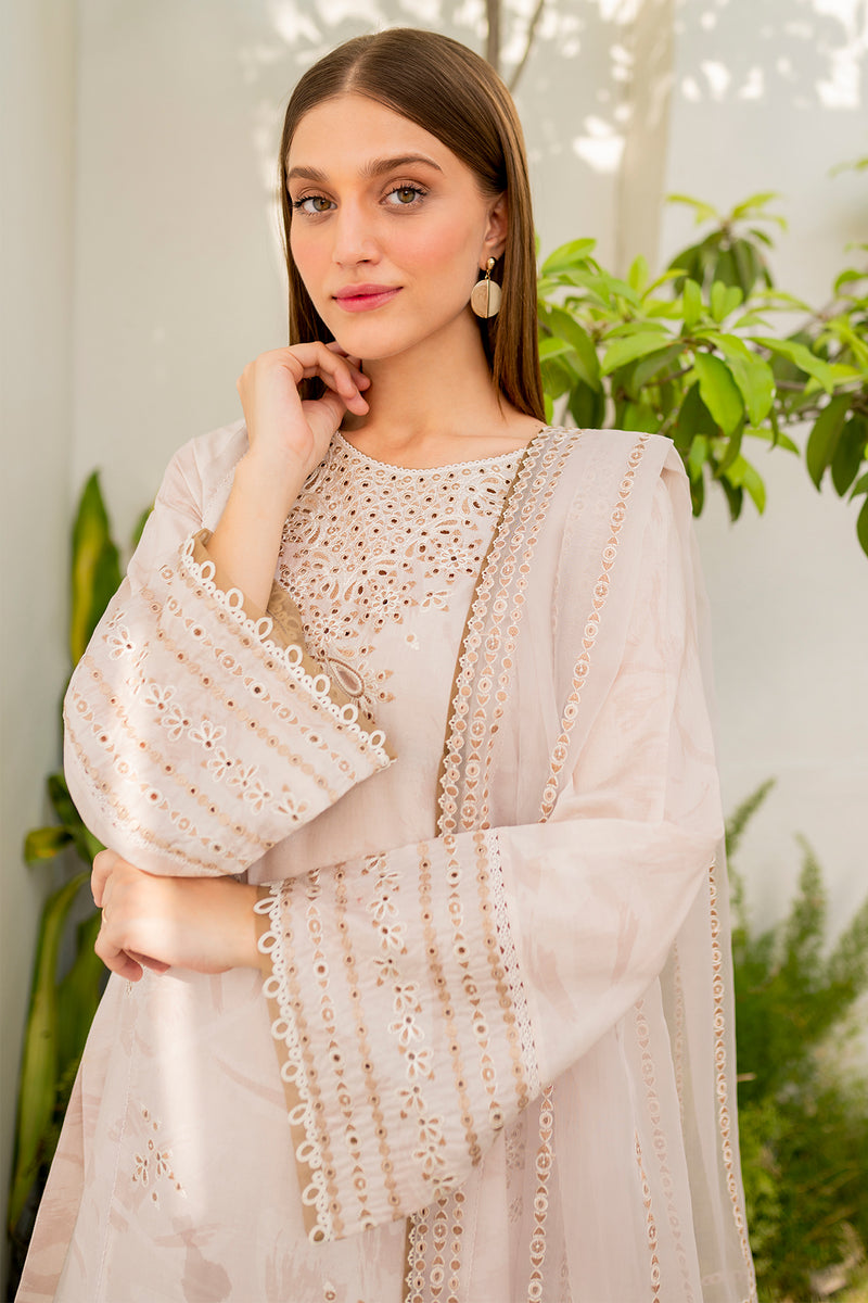 Jazmin 3 Piece Custom Stitched Suit - Beige - LB287330