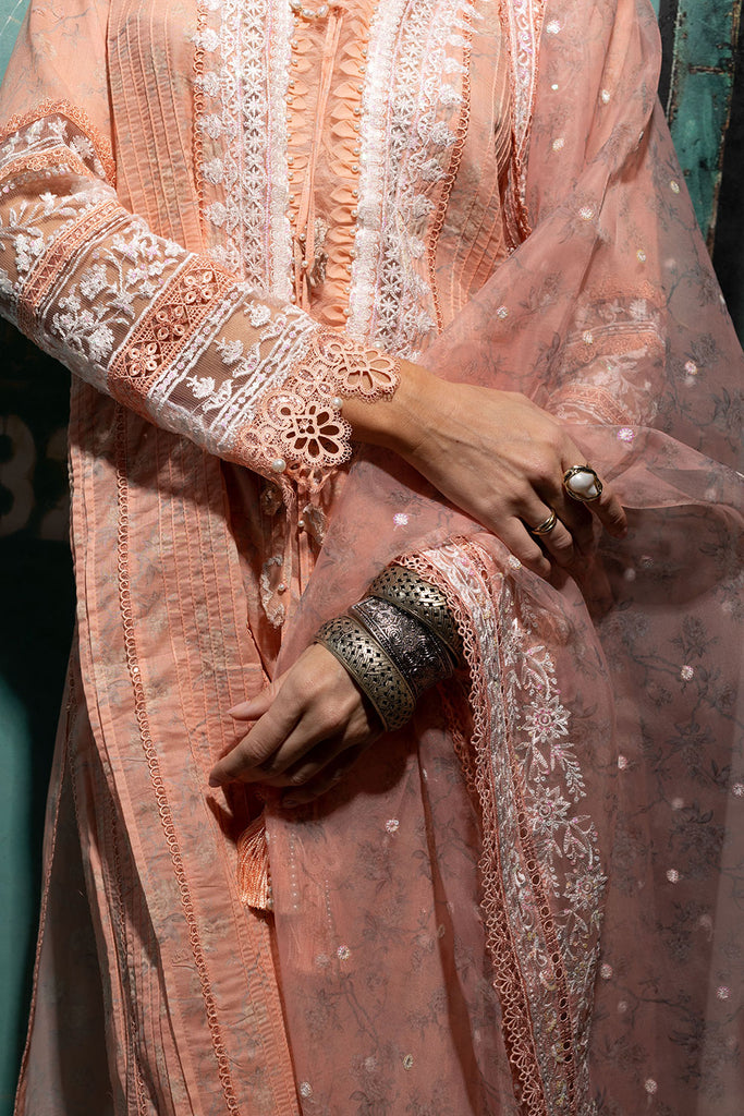 Sobia Nazir 3 Piece Custom Stitched Suit - Pink - LB285780