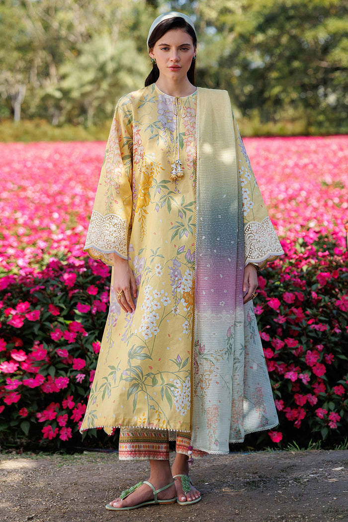 Jazmin 3 Piece Custom Stitched Suit - Yellow - LB31316